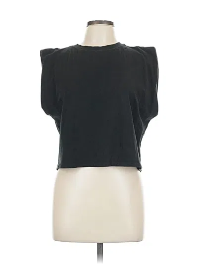 Pre-owned Z Supply Sleeveless T-shirt In Black