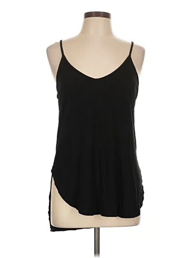 Pre-owned Z Supply Sleeveless Top Black Halter Neckline Tops