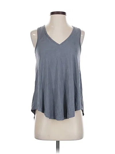 Pre-owned Z Supply Sleeveless Top Gray Halter Neckline Tops