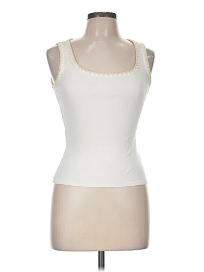 Pre-owned Z Supply Sleeveless Top Ivory Scoop Neck Tops