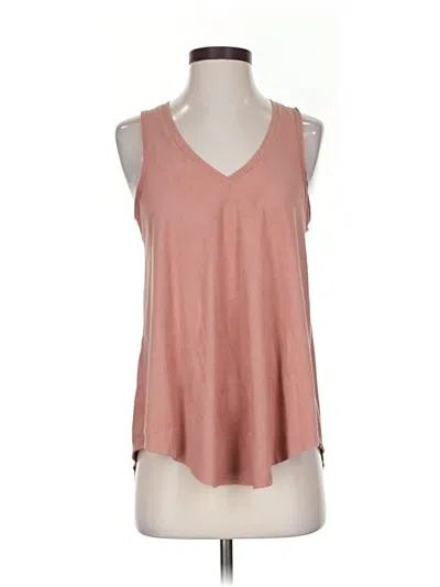 Pre-owned Z Supply Sleeveless Top Pink V Neck Tops