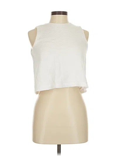 Pre-owned Z Supply Sleeveless Top White Halter Neckline Tops