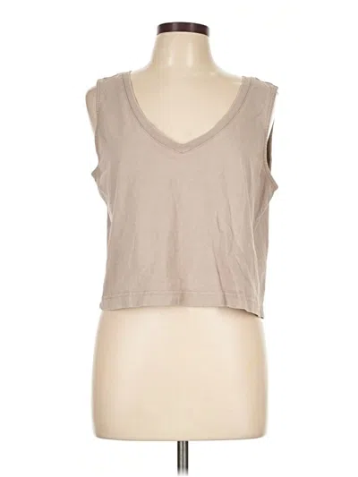 Pre-owned Z Supply Sleeveless T-shirt In Tan