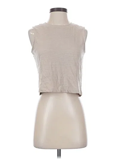 Pre-owned Z Supply Sleeveless T-shirt In Tan