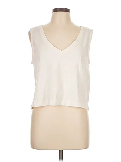 Pre-owned Z Supply Sleeveless T-shirt In White