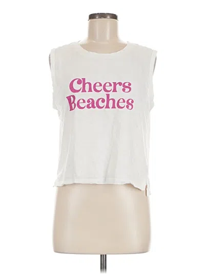 Pre-owned Z Supply Sleeveless T-shirt In White
