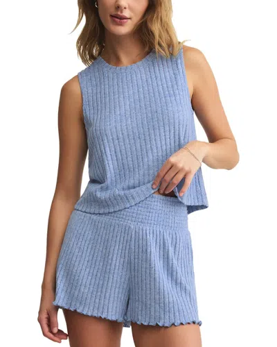 Z Supply Sloane Rib Tank In Blue