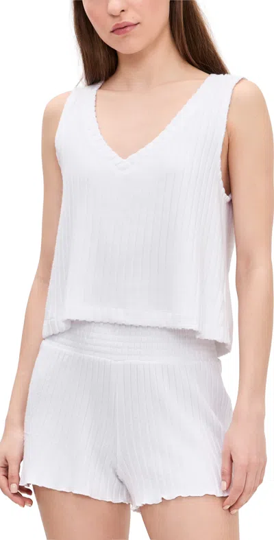 Z Supply Sloane Rib Tank Top White