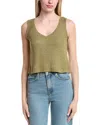 Z Supply Sloane V-neck Rib Tank In Green
