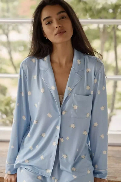 Z Supply Snuggle Pajama Top In Blue