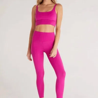 Z Supply So Smooth 7/8 Legging In Jewel Pink