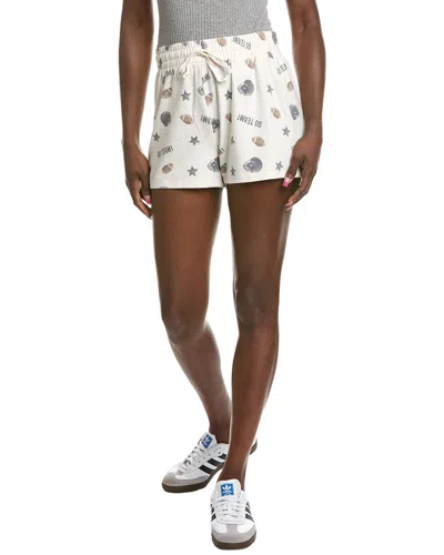Z Supply Sporty Football Star Short In White