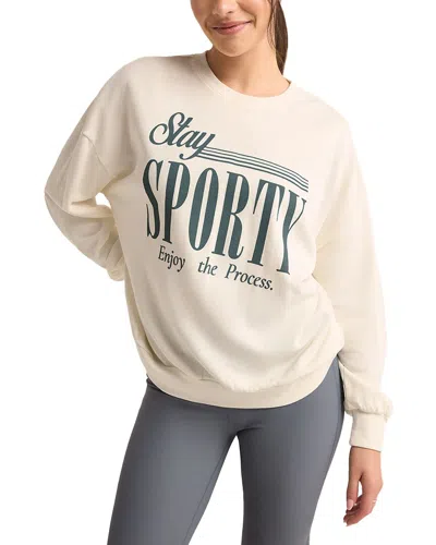 Z Supply Sporty Sunday Sweatshirt In Neutral