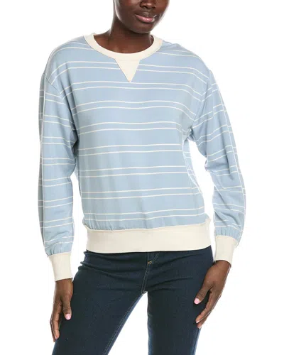 Z Supply Stand Out Striped Sweatshirt In Black