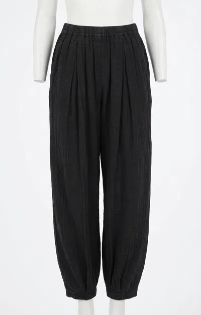 Z Supply Step Out Gauze Pants In Black