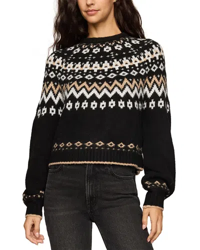 Z Supply String The Lights Fair Isle Sweater In Black