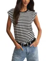 Z Supply Stripe Camino Top In Black