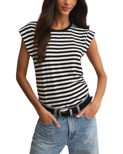 Z Supply Stripe Camino Top In Black