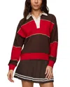 Z Supply Study Break Cotton Sweatshirt In Multi