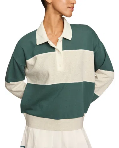 Z Supply Study Break Polo Sweatshirt In Multi