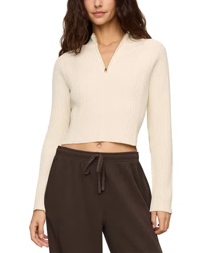 Z Supply Summit 1/2-zip Sweater In Neutral