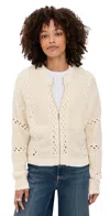 Z Supply Sundance Sweater Jacket Crystal In Neutral