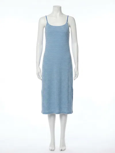 Z Supply Sunday Rib Dress In Salt Water In Blue