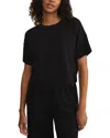 Z Supply Sway Textured Cropped T-shirt In Black