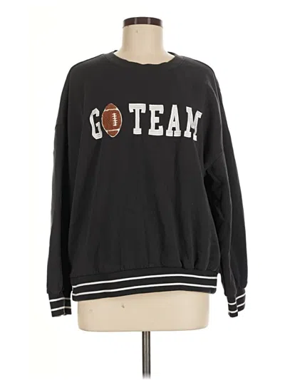 Pre-owned Z Supply Sweatshirt In Black
