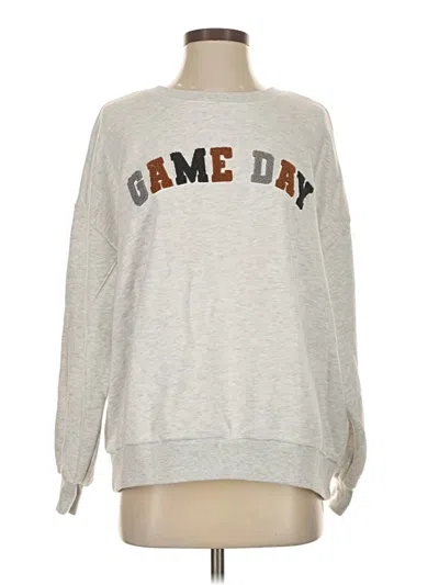 Pre-owned Z Supply Sweatshirt In Gray