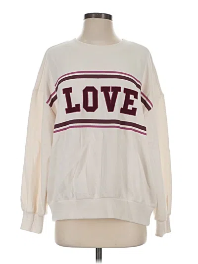 Pre-owned Z Supply Sweatshirt In Ivory