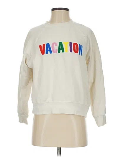 Pre-owned Z Supply Sweatshirt In Ivory