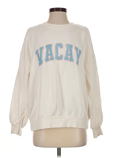 Pre-owned Z Supply Sweatshirt In Ivory
