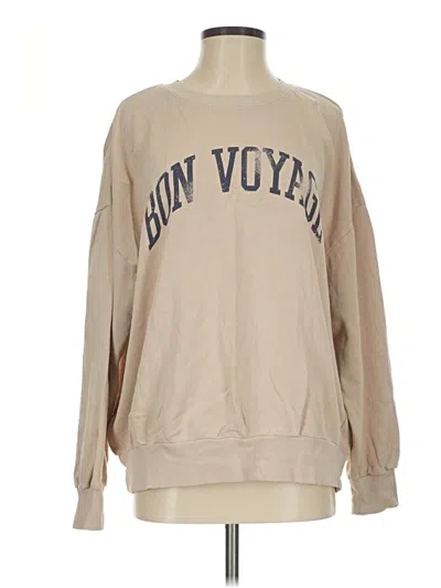 Pre-owned Z Supply Sweatshirt In Tan
