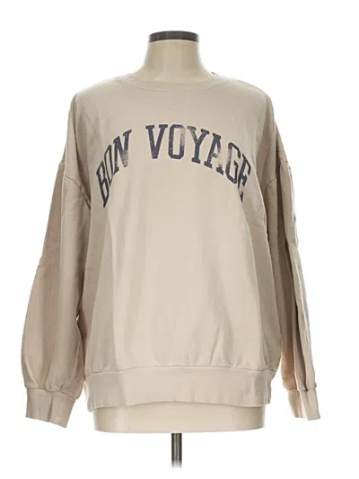 Pre-owned Z Supply Sweatshirt In Tan
