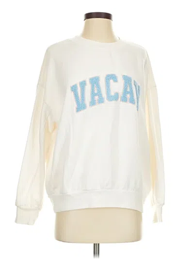 Pre-owned Z Supply Sweatshirt In White