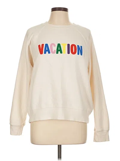 Pre-owned Z Supply Sweatshirt In White