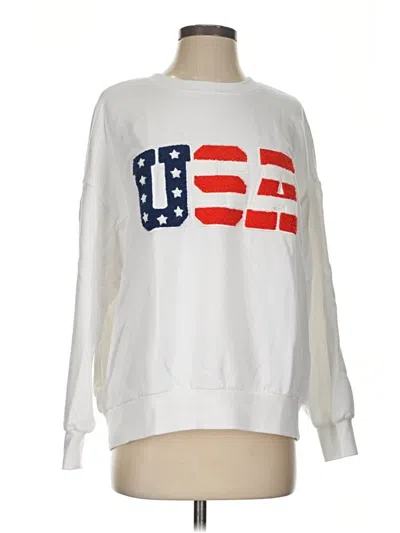 Pre-owned Z Supply Sweatshirt In White