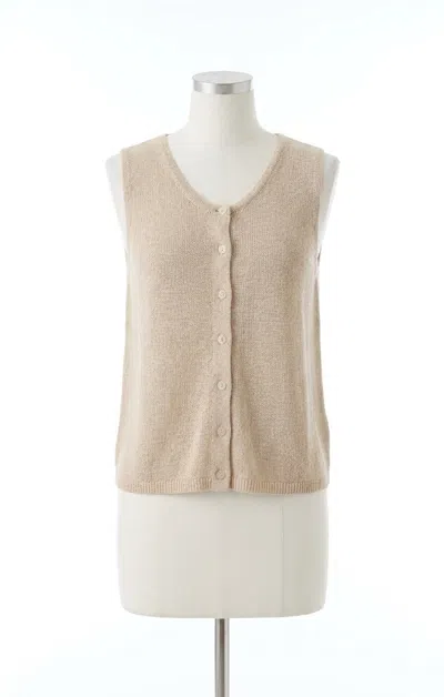 Z Supply Syd Sweater Vest In Sandstone In Silver