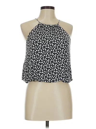 Pre-owned Z Supply Tank Top Black Halter Neckline Tops