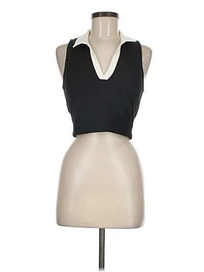 Pre-owned Z Supply Tank Top Black Halter Neckline Tops