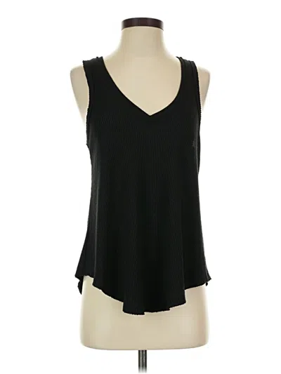 Pre-owned Z Supply Tank Top Black Plunge Neckline Tops