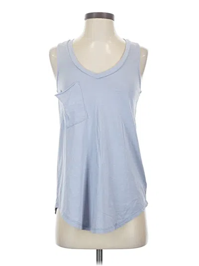 Pre-owned Z Supply Tank Top Blue Halter Neckline Tops