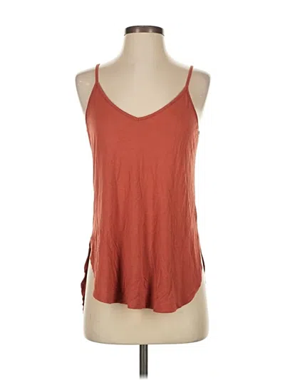 Pre-owned Z Supply Tank Top Brown Halter Neckline Tops