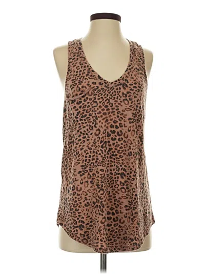 Pre-owned Z Supply Tank Top Brown Plunge Neckline Tops
