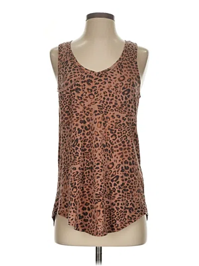Pre-owned Z Supply Tank Top Brown Plunge Neckline Tops