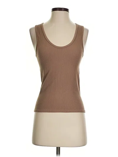 Pre-owned Z Supply Tank Top Brown Scoop Neck Tops