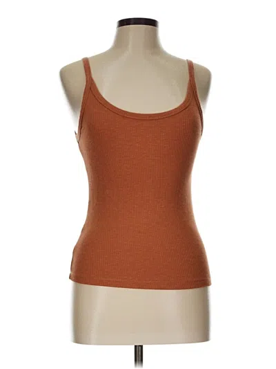 Pre-owned Z Supply Tank Top Brown Square Neckline Tops