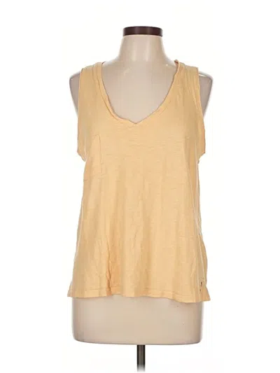 Pre-owned Z Supply Tank Top Gold Plunge Neckline Tops