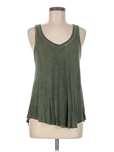 Pre-owned Z Supply Tank Top Green Halter Neckline Tops